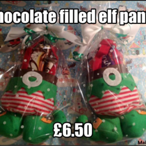 Chocolate filled elf pants