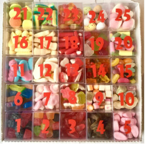 Personalised Advent calendar sweet box