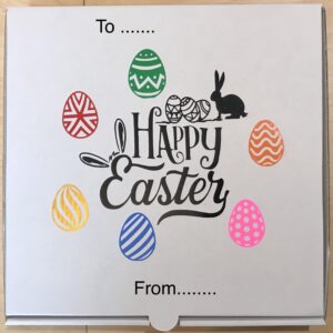 Personalised Easter sweet mix box with chocolate bunny