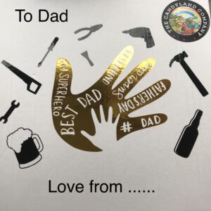 Father’s Day Vinyl Sweet Box Holding Hands