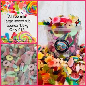 Fizzy sweet mix large tub (approx 1.9kg)