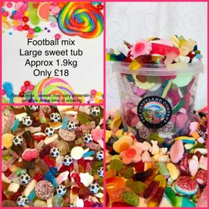 Football sweet mix large tub (approx 1.9kg)