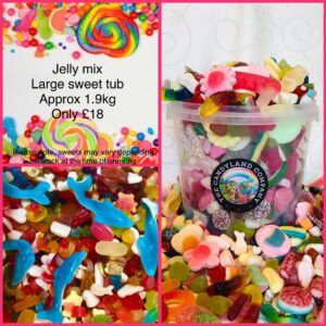 Jelly sweet mix large tub (approx 1.9kg)