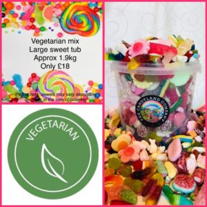 Vegetarian large sweet tub ( approx 1.9kg )