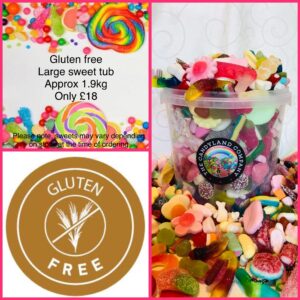 Gluten free large sweet tub (approx 1.9kg)