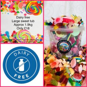 Dairy free large sweet tub (approx 1.9kg)