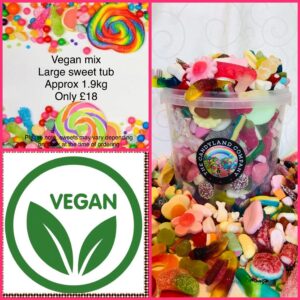 Vegan large sweet tub (approx 1.9kg)