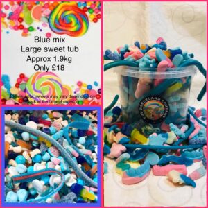 Blue sweet mix large tub (approx 1.9kg)