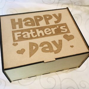 Father’s Day wooden engraved sweet box
