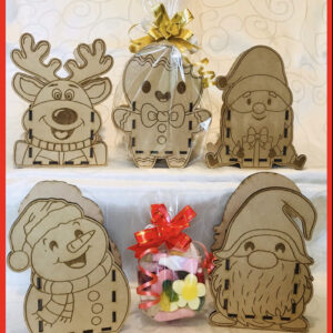Christmas character wooden Sweet Boxes