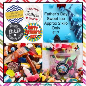 Father’s Day sweet mix tub approx 2kg