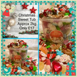 2kg Christmas sweet mix tub